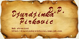 Đurđinka Pirković vizit kartica